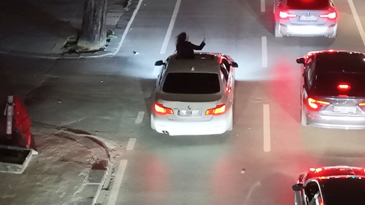 İstanbul'da sunrooftan çıkan kadın sürücü, ceza sonrası beddua etti