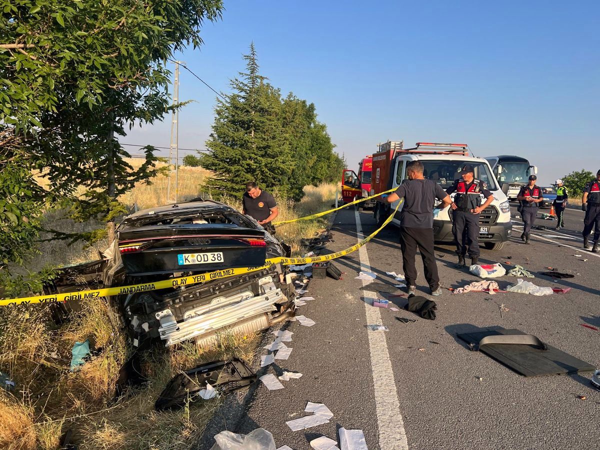 Gurbetçi ailenin otomobili takla attı: 3 ölü, 1 yaralı