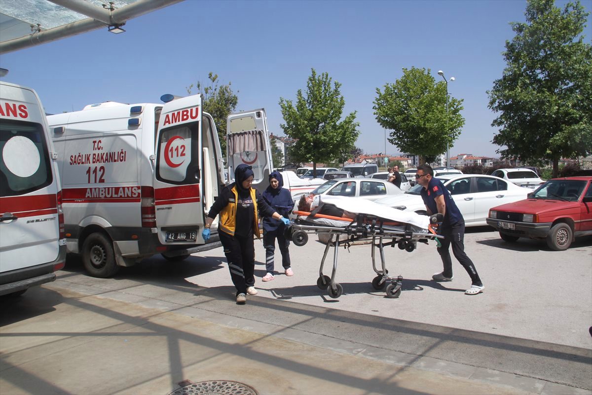 Beyşehir'deki trafik kazasında sürücü yaralandı