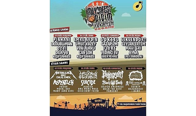 Didim Belediyesi'nin katkılarıyla düzenlenen MilyonFest Didim'de festival heyecanı başladı