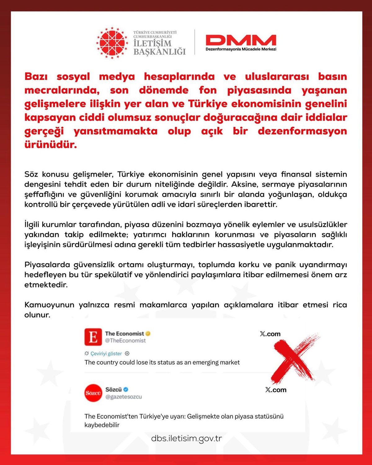 DMM, fon piyasasına ilişkin iddiaların açık dezenformasyon olduğunu bildirdi