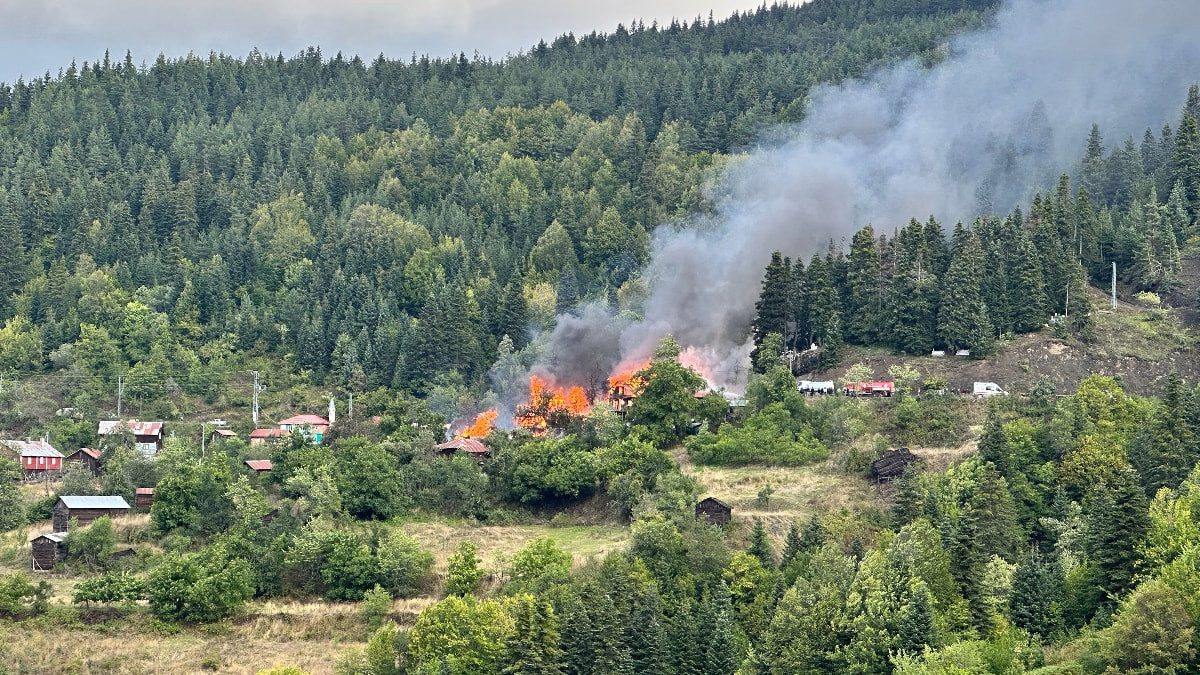 Kastamonu'da köy yangını: Alevler 4 eve sıçradı