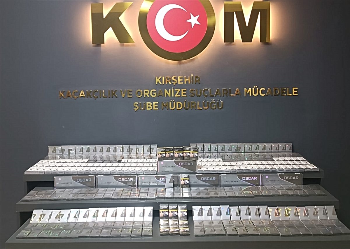 Kırşehir'de 460 paket gümrük kaçağı sigara ele geçirildi