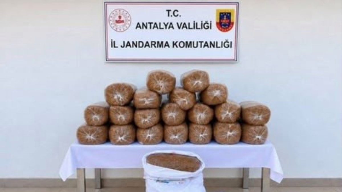 Antalya'da kaçak tütün operasyonlarında 408 kilogram kıyılmış tütün ele geçirildi