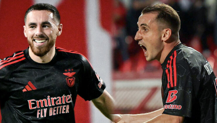 Benfica’nın Türk yıldızları Kerem Aktürkoğlu ve Orkun Kökçü gollere devam ediyor