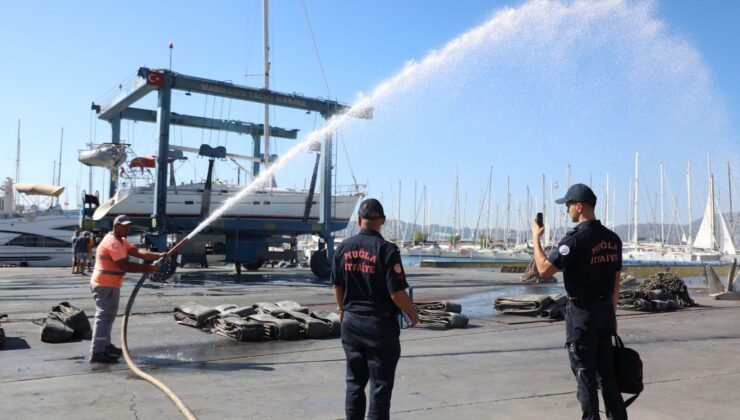 Muğla Büyükşehir Belediyesi il genelinde kıyı tesislerinde kapsamlı yangın denetimi gerçekleştirdi