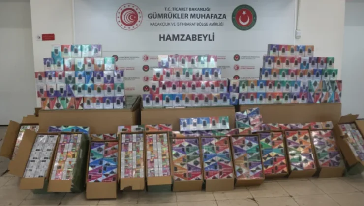 Hamzabeyli’ sınır kapısında kaçak elektronik sigara avı