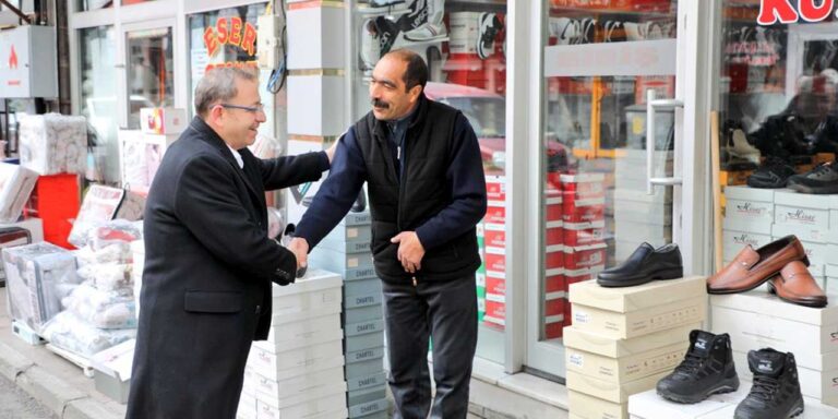 Kars Valisi Ziya Polat’tan esnaf ziyareti