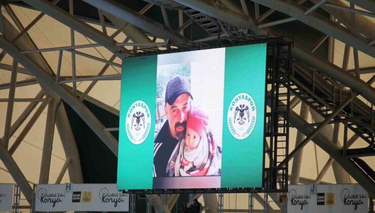 Konyaspor – Hatayspor maçında duygusal anlar