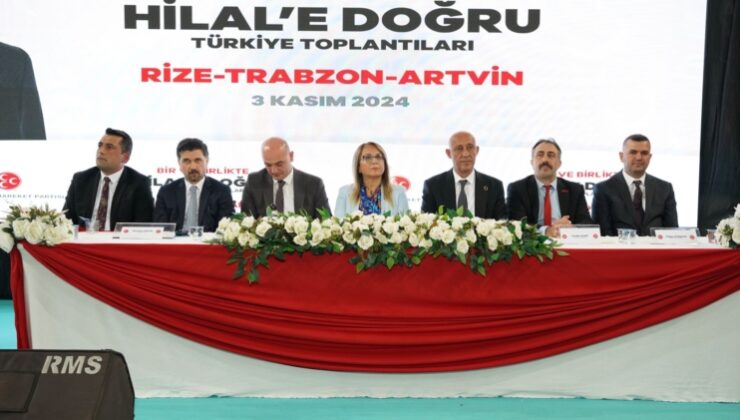 MHP, “Bir ve Birlikte Hilal’e Doğru Türkiye” toplantısını Rize’de gerçekleştirdi