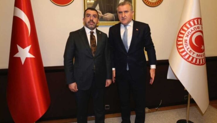 Kars Milletvekili Adem Çalkın’dan Spor Bakanı Osman Aşkın Bak’a ziyaret