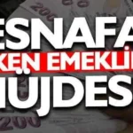 Esnafa erken emeklilik müjdesi gelebilir!