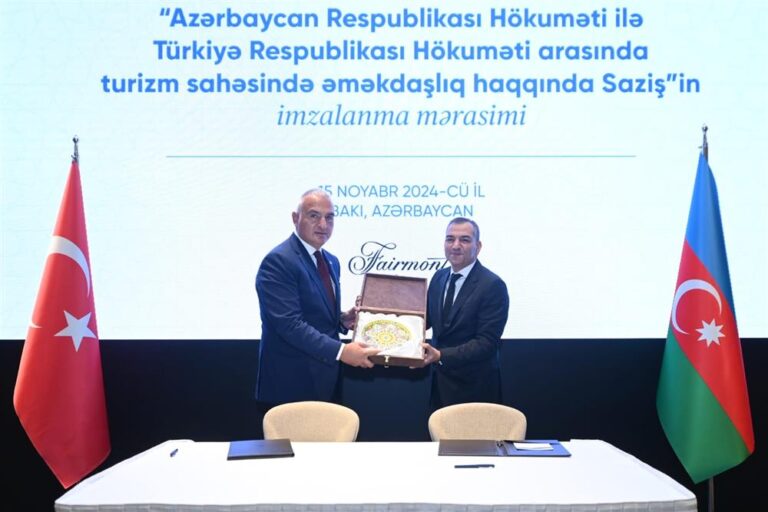 Türkiye ile Azerbaycan arasında Turizm Alanında İşbirliği Anlaşması imzalandı