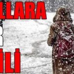 Birçok ilde kar yağışı nedeniyle eğitime ara verildi