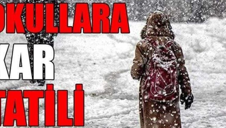 Birçok ilde kar yağışı nedeniyle eğitime ara verildi