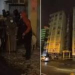 Rize’de fırtına bina tahliyesine neden oldu