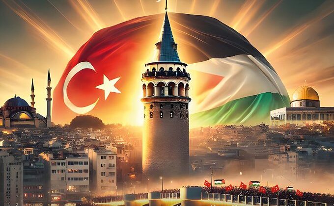 Galata Köprüsü’nde tarihi Filistin yürüyüşü – Birlik Haber Ajansı