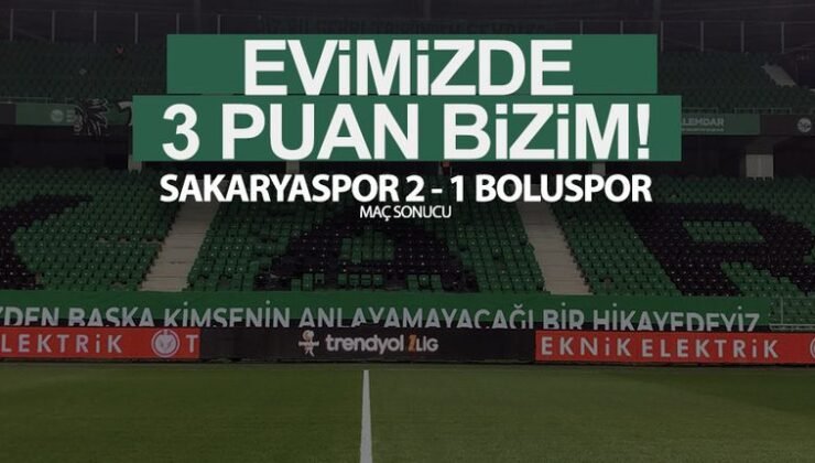 Sakaryaspor Evinde 3 Puan Kazandı