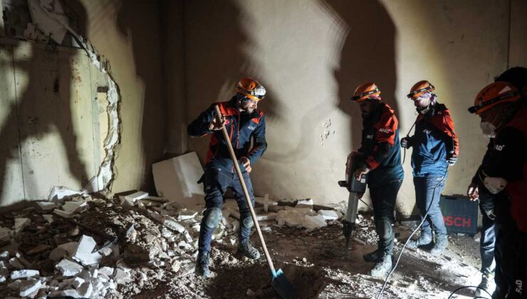 Pres aletleri ve asit tankları tespit edildi