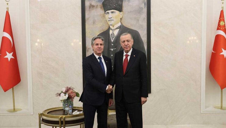 Cumhurbaşkanı Erdoğan, Blinken ile Esenboğa’da görüştü