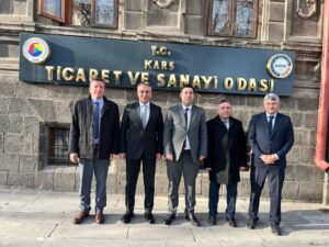 Kars Defterdarı Fatih Polat'tan TSO Başkanı Kadir Bozan'a ziyaret