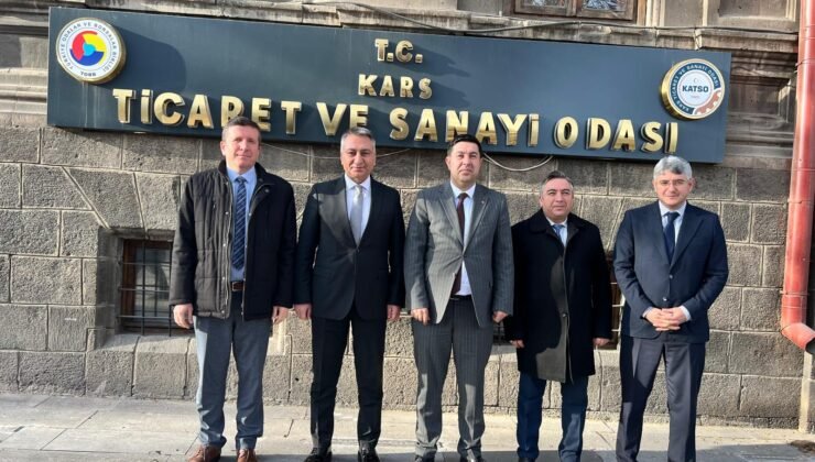 Kars Defterdarı Fatih Polat'tan TSO Başkanı Kadir Bozan'a ziyaret