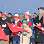 Sarıkamış şehitleri 110’uncu yılında eksi 10 derecede saygı nöbeti tutularak anıldı