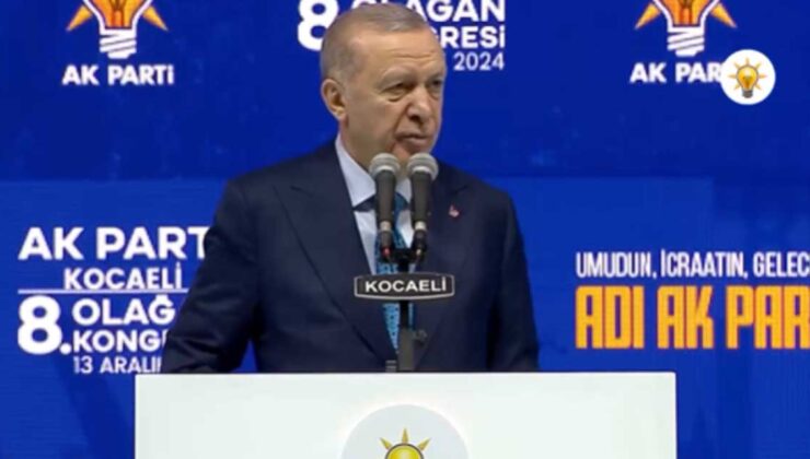 Cumhurbaşkanı Erdoğan Kocaeli’nden seslendi:”AK Parti’nin davası bir medeniyet davasıdır”