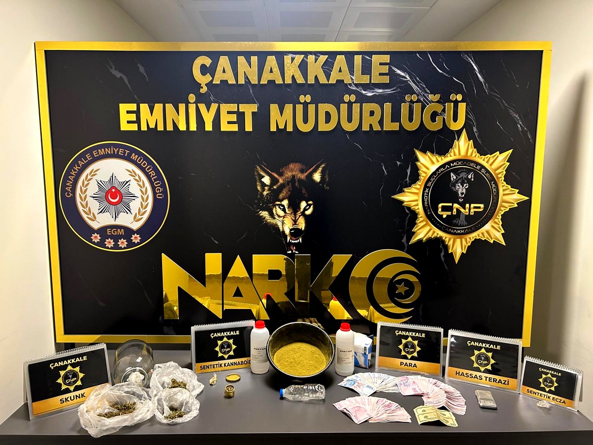 Çanakkale'de uyuşturucu operasyonu: 1 kişi tutuklandı