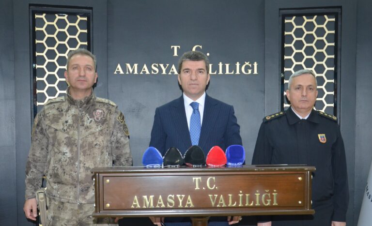 Amasya Valisi Önder Bakan, Ocak ayı asayiş verilerini açıkladı