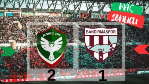 Amed SK, Bandırmaspor’u 2-1 mağlup etti: 4 maç sonra kazandı