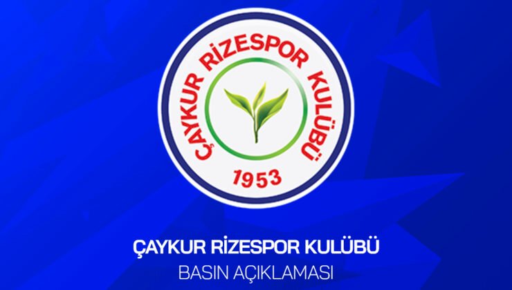 ÇaykurRizespor'dan TFF'ye Yeter Artık Durum