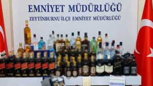 İstanbul’da sahte içki operasyonu: 155 şişe sahte içki ve 190 litre etil alkol ele geçirildi