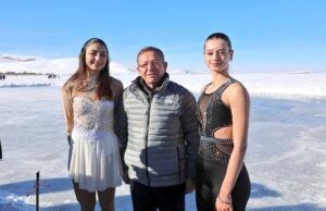 Türkiye Artistik Buz Pateni Şampiyonlarının buz dansı ilgi gördü