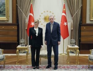 Cumhurbaşkanı Erdoğan, Kitarovic ile bir araya geldi