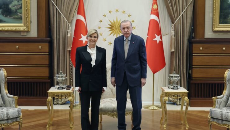 Cumhurbaşkanı Erdoğan, Kitarovic ile bir araya geldi