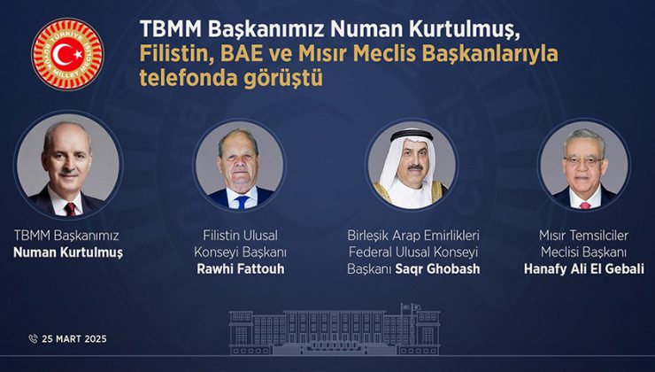 Numan KURTULMUŞ'tan Filistin için telefon diplomasisi