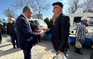 Pursaklar'da Başkan Ertuğrul Çetin'den pazar sohbeti