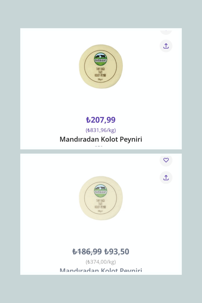 Getir’den Çifte Fiyat Arada ki Fark %150 Fiyat Oyununa Gelmeyin Şikayet Edin!