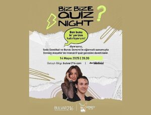 Bilginin ve Kahkahanın Buluştuğu Akşam: ‘Biz Bize Quiz Night’ Bulvar 216’daki Donkey Pub’da!
