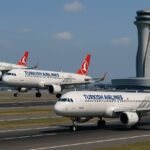 İstanbul Havalimanı’nda bir ilk: Aynı anda üç uçak havalandı