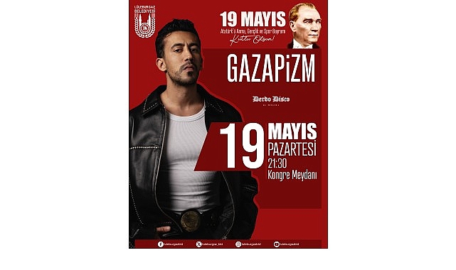 9 Mayıs’ta Lüleburgaz’da Gazapizm sahne alacak
