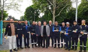 Başkan Erkan Aydın 1 Mayıs’ta emekçilerin yanında