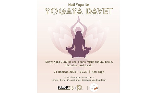 Bulvar 216’da Dünya Yoga Günü’ne özel seansla yogaya davet!
