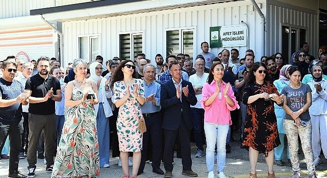 Başkan Aydın mesai arkadaşlarıyla bayramlaştı