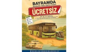 Bayram boyunca ulaşım ücretsiz