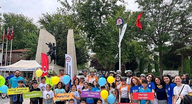 Bisiklet tutkunları, pedallarını TEGV’li çocuklara umut olmak için çevirdi
