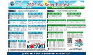 Deniz ulaşımında 110 seferle yaz tarifesi başlıyor