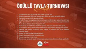 Nevşehir Belediyesi’nden Ödüllü Tavla Turnuvası