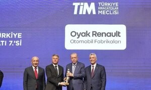 Oyak Renault, Türkiye’nin en büyük 7. ihracatçısı oldu